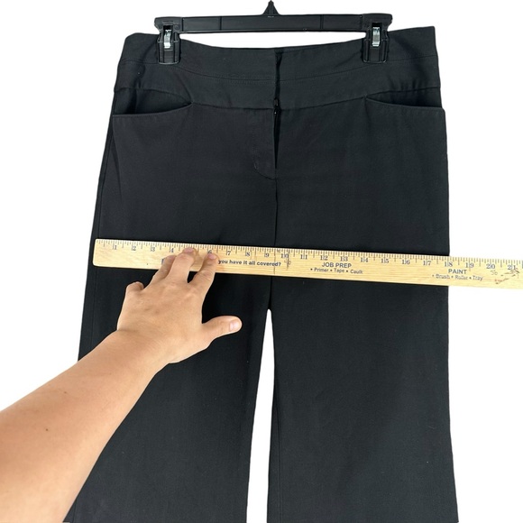 Express Women’s 6R Black Pants Career Office Minimalist Capsule Trouser Flare - Picture 4 of 15